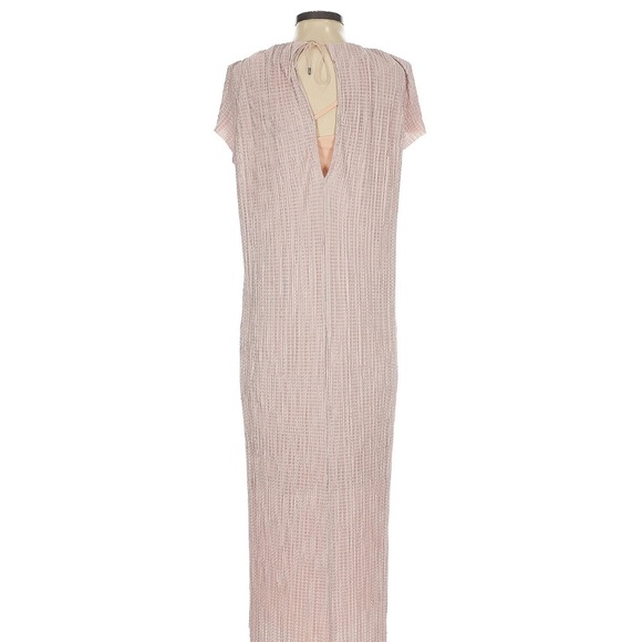 NWT Sabina Musayev Shirin Cap Sleeve Midi Dress In Powder Pink- Size Small - Picture 4 of 6